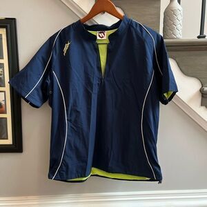 Worth Mens FPEX Navy Cycling Shirt sz L EUC